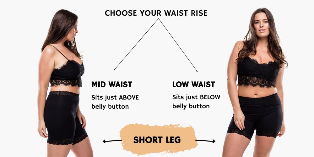 'White Elegance' SHORT-LEG anti chafing shorts