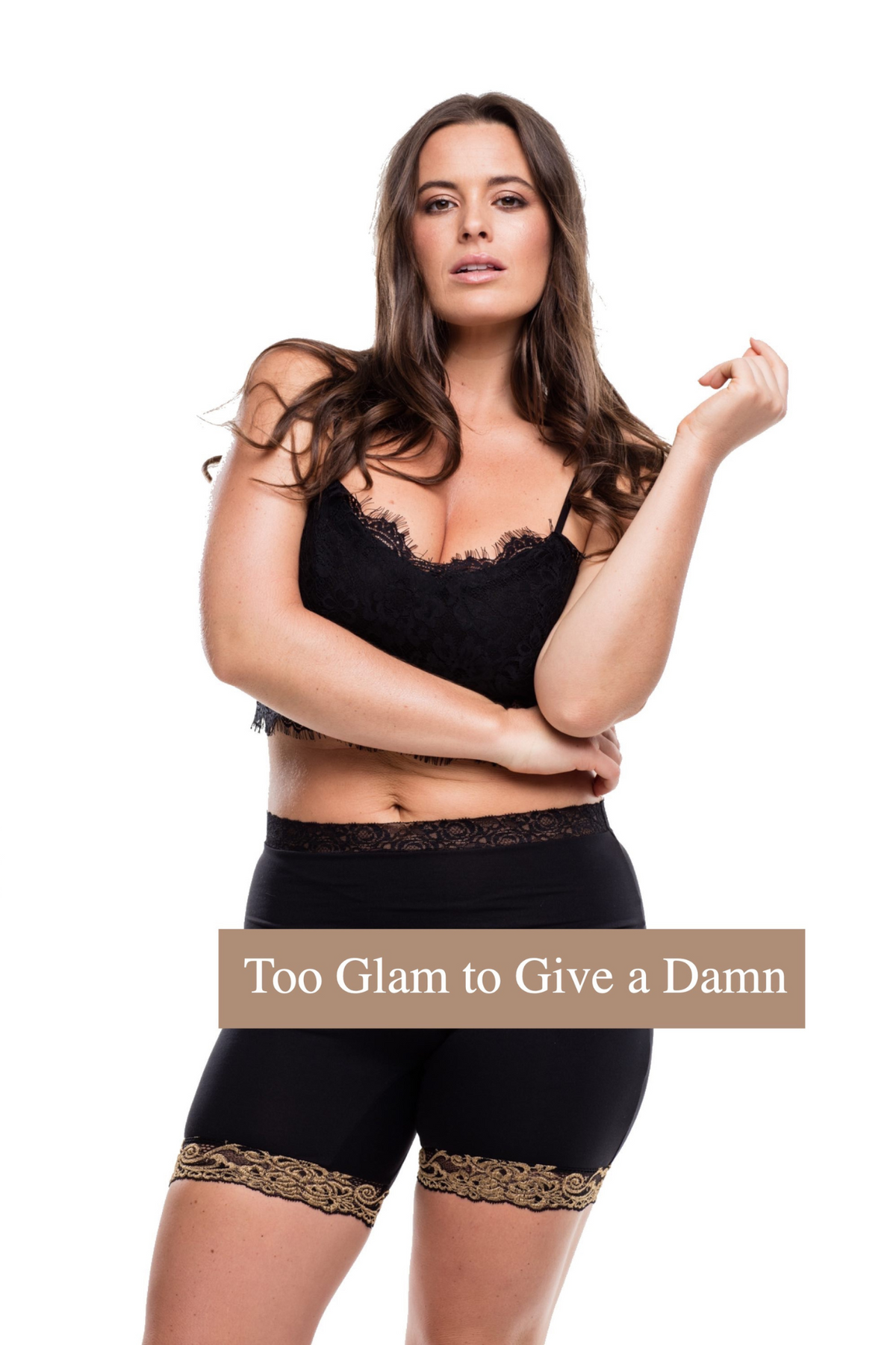 &#39;Too Glam to Give a Damn&#39; SHORT-LEG anti chafing shorts