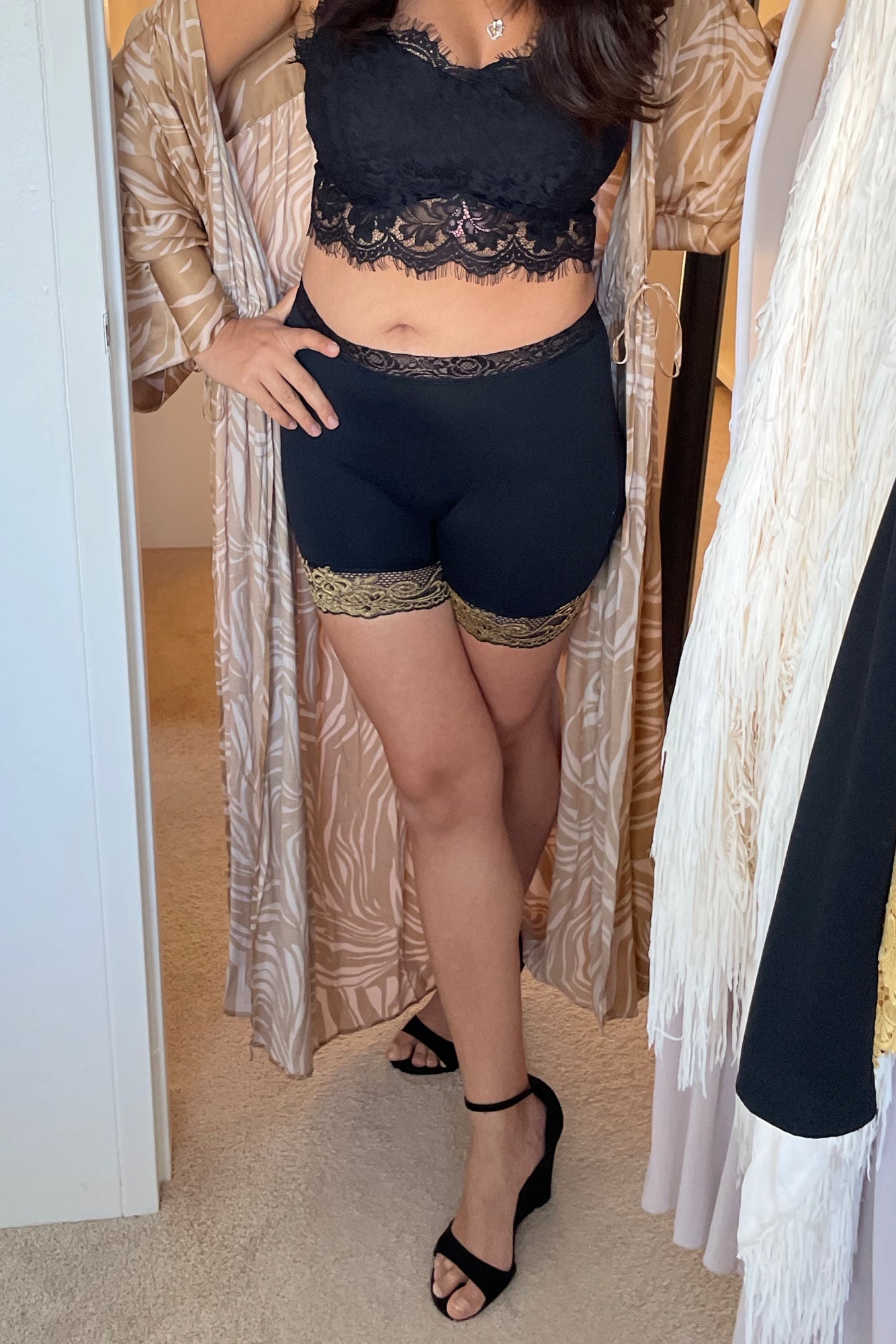 Glamour Redefined: Too Glam to Give a Damn – Black and Gold Lingerie - Miss  Monroes